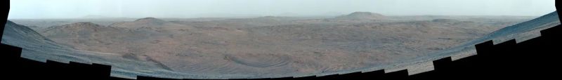 Mosaic of Martian surface taken by Perseverance December 25, 2024.