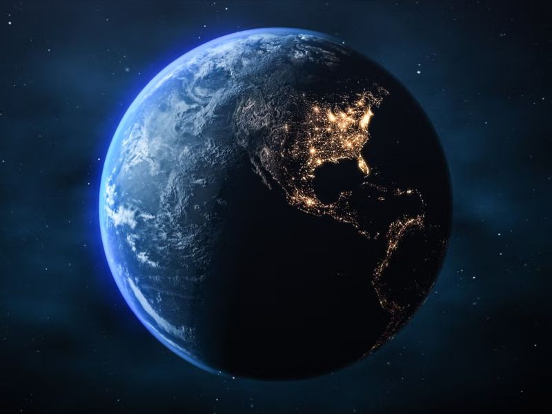 Composite image of Earth from space.