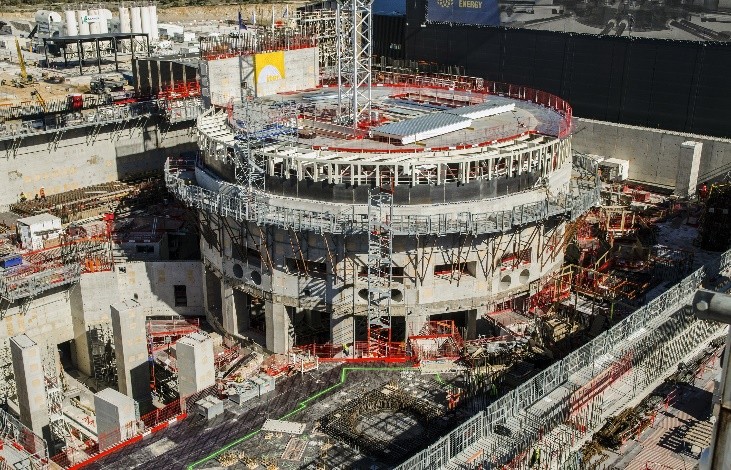 Tokamak complex under construction.