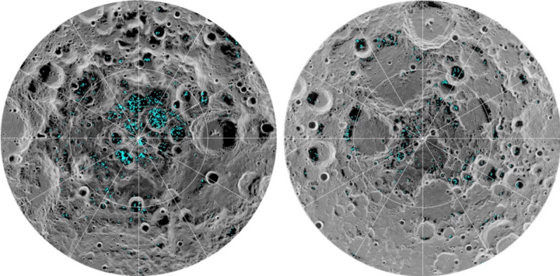 Moon's poles seen from India's Chandrayaan-1 orbiter