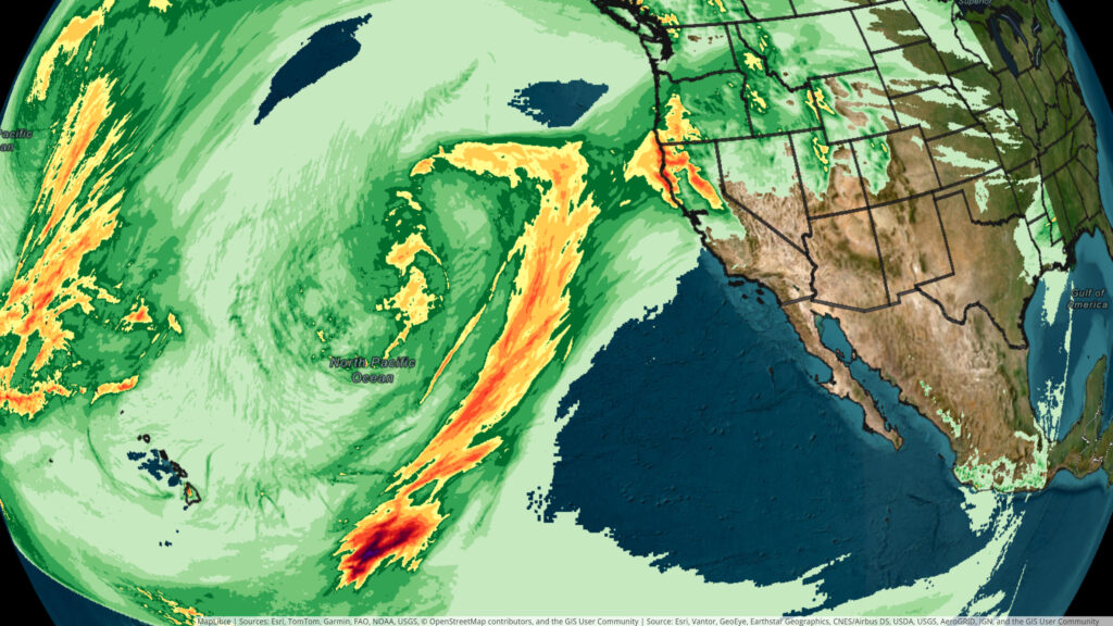 An AR-AFS precipitation forecast