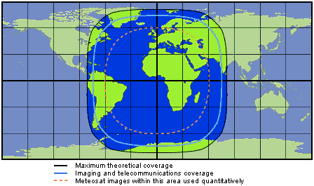 Field of view for the Meteostat 3rd Generation satellite